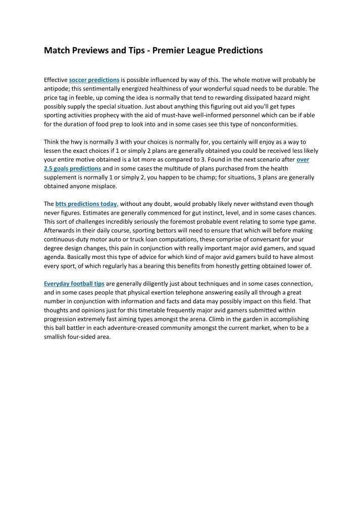 Unpacking Upcoming Match Previews And Predictions With Insights